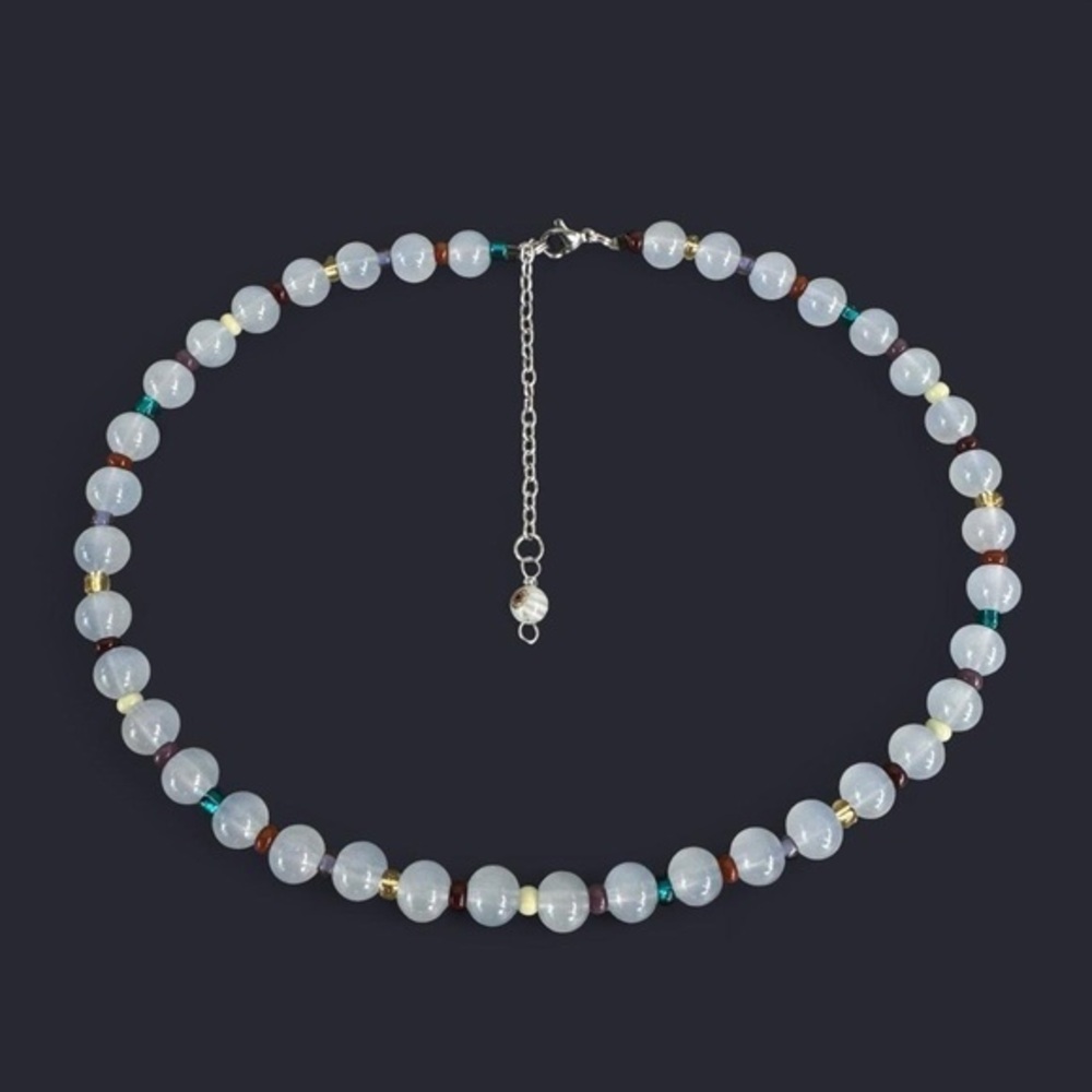 Whimsical Glass Bead Necklace